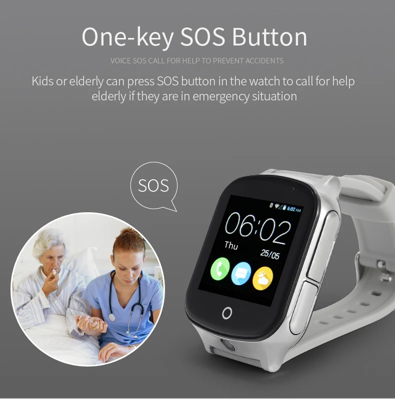 Трекер часы 3g Отслеживающие часы wifi LBS устройство определения местоположения SOS камера Bluetooth часы для пожилых детей A19