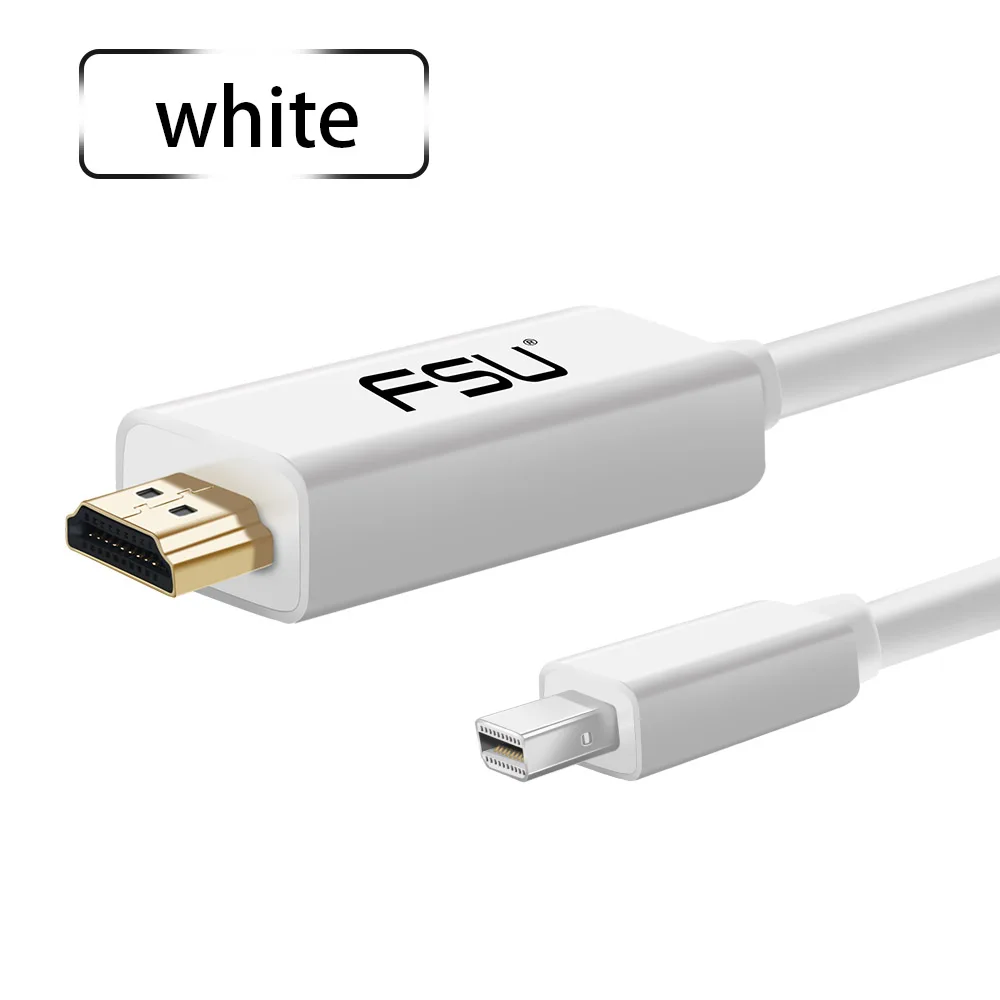 6FT Mini Display Port DP To HDMI Adapter Cable For Mac Macbook Pro Air AD Black