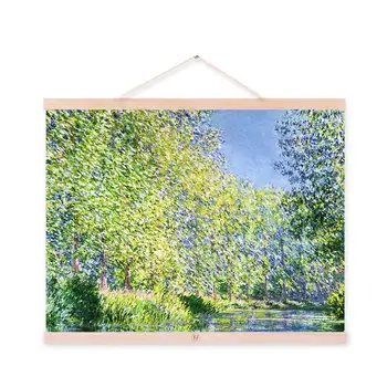 

Modern Impressionism Claude Monet Spring Tree River Landscape A4 Big Art Print Poster Wall Picture Canvas Oil Painting Home Deco