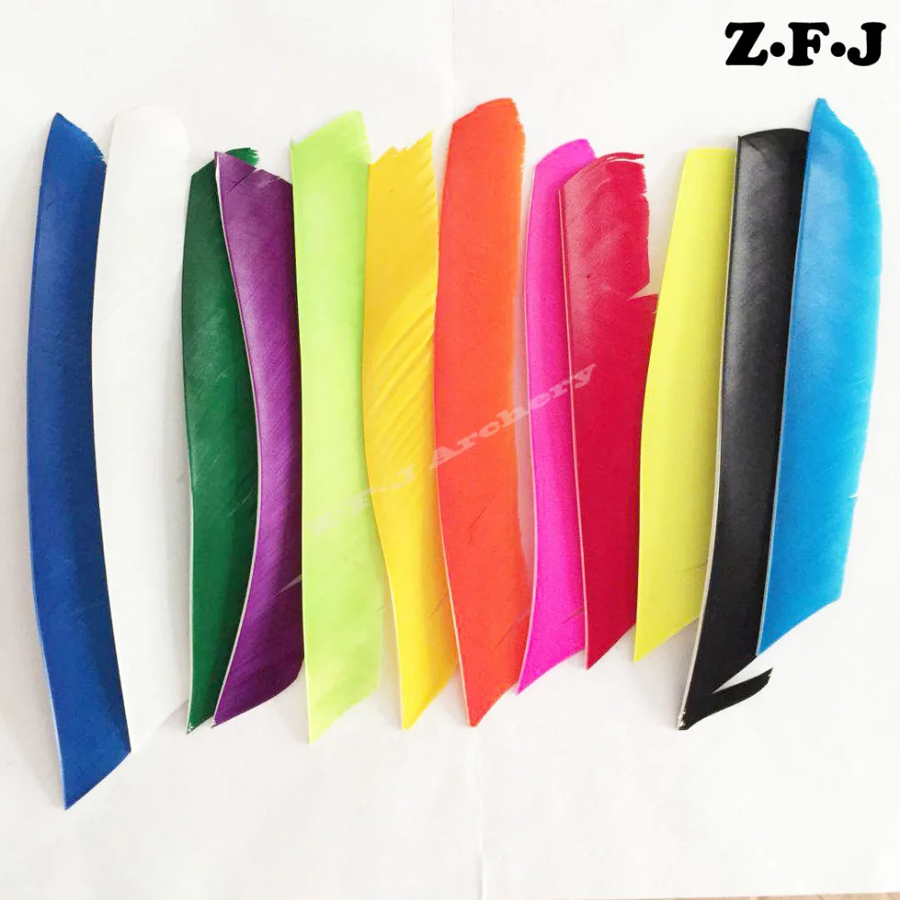 4/" 5/" Archery Turkey Arrow Feathers Flu Flu Left Wing Archery Fletching Fletches