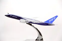20 см Прототип модель самолета Boeing B787-8 авиация Металл Твердые моделирование самолет модель для детей игрушки Рождественский подарок