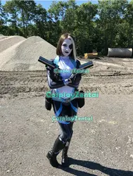 Высокое качество X-Force Domino Косплей костюмы X-men Neena Thurman 3D принт Хэллоуин костюмы для женщин