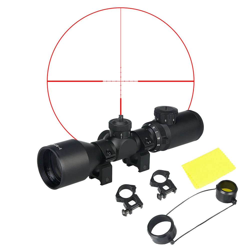 

PPT Tactical 3-9x42 Rifle Scope With Scope Mount For Hunting OS1-0274