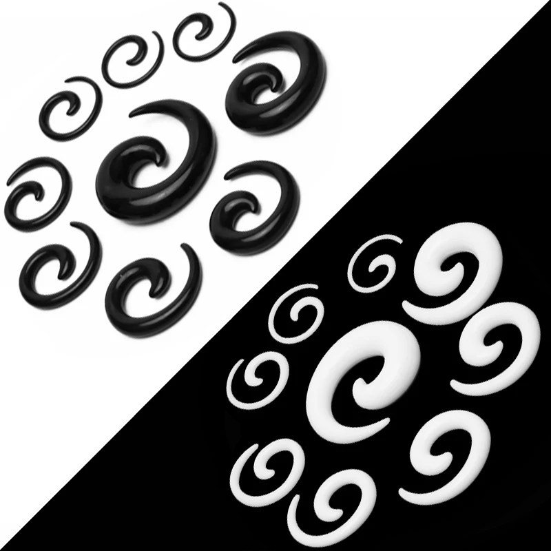 

9PCS/Lot Medical Acrylic Ear Tapers Set Ear Stretching Kit Piercing Expander Ear Stretchers Plugs and Tunnels Body Jewelry