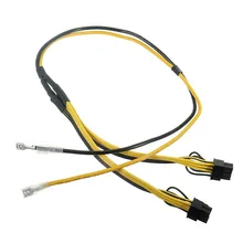 Dual PCIe PCI-E Graphics Video Card 8pin 6+2pin DIY Splitter Power Cable Cord Graphics Power Supply Line for Ethereum Rig Mining