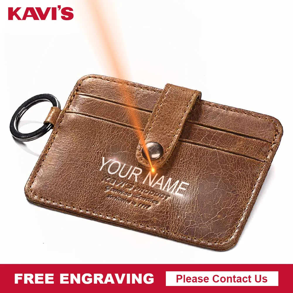

KAVIS 2019 Hasp Leather Credit Card Wallet Color Men Credit ID Card Holder Small Wallet Coin Purse Slim Thin Male Walet Mini