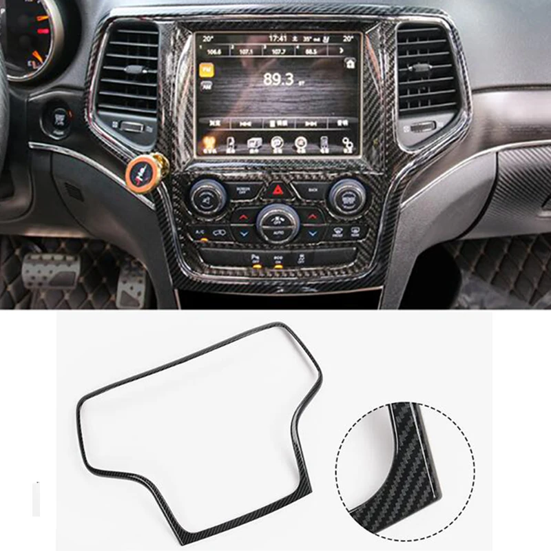Для Jeep Grand Cherokee 2011-2018 ABS углеродное волокно/Хромированный Автомобильный интерьер
