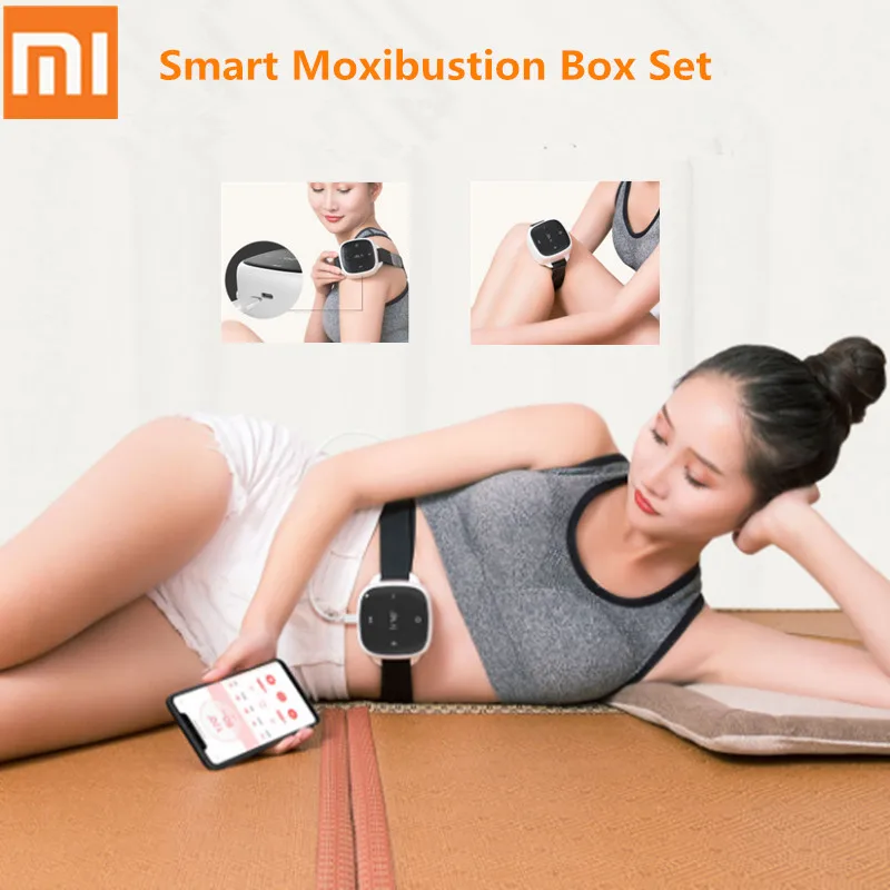 

1 Smart Moxibustion Box Set Mijia APP Intelligent temperature control OLED display Portable smokeless mute Moxibustion Box