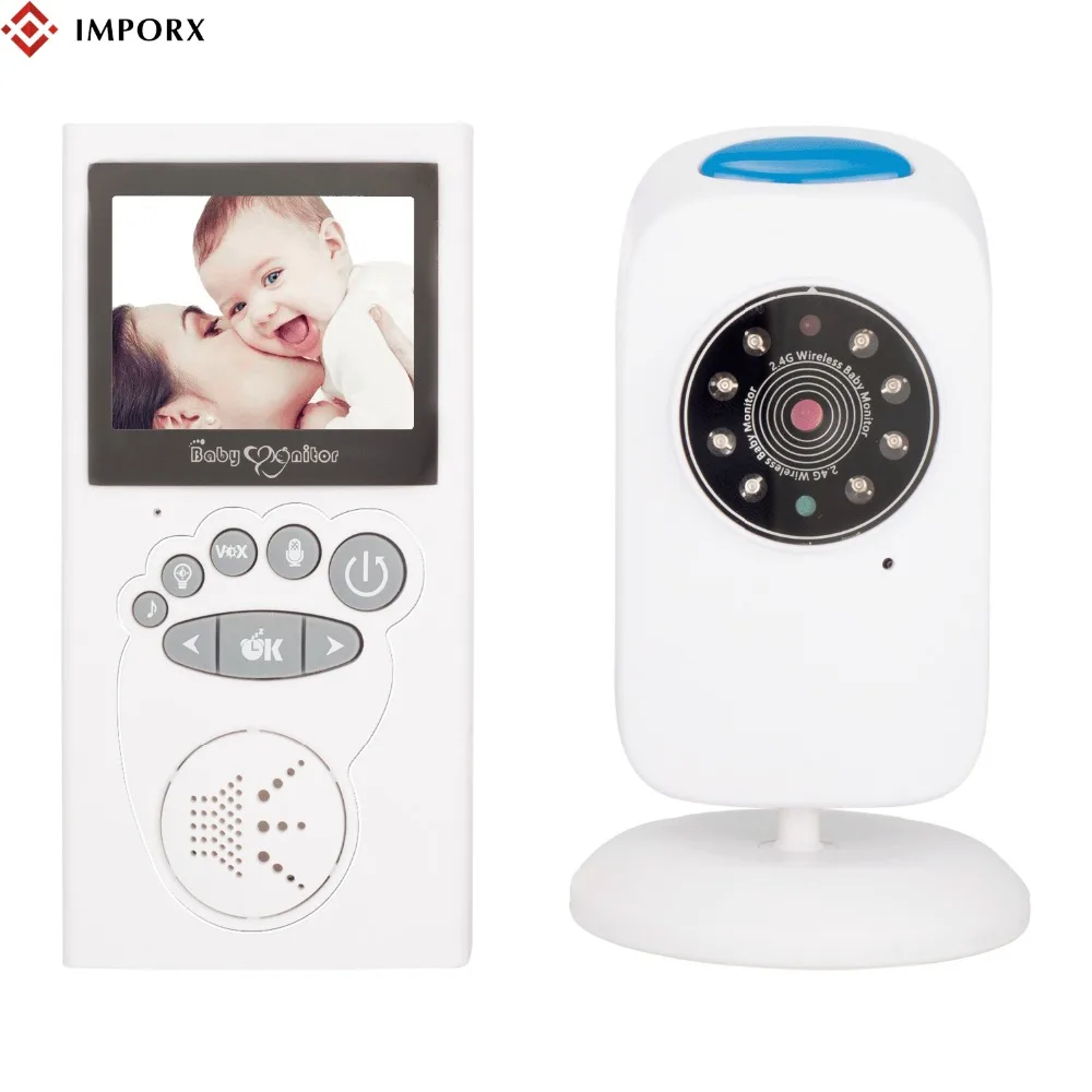 

IMPORX 2.4 Inch LCD Wireless Baby Monitor Two Way Audio Baby Camera Talk Night Vision Surveillance Security Camera Babysitter