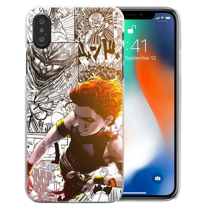 Чехол Hisoka Hunter Аниме для iPhone XS Max XR X или 10 6 6S 7 7S 8 Plus 5S SE 5 4S 4 5C Жесткий прозрачный пластиковый PC Coque Cover 11 Pro - Цвет: 02