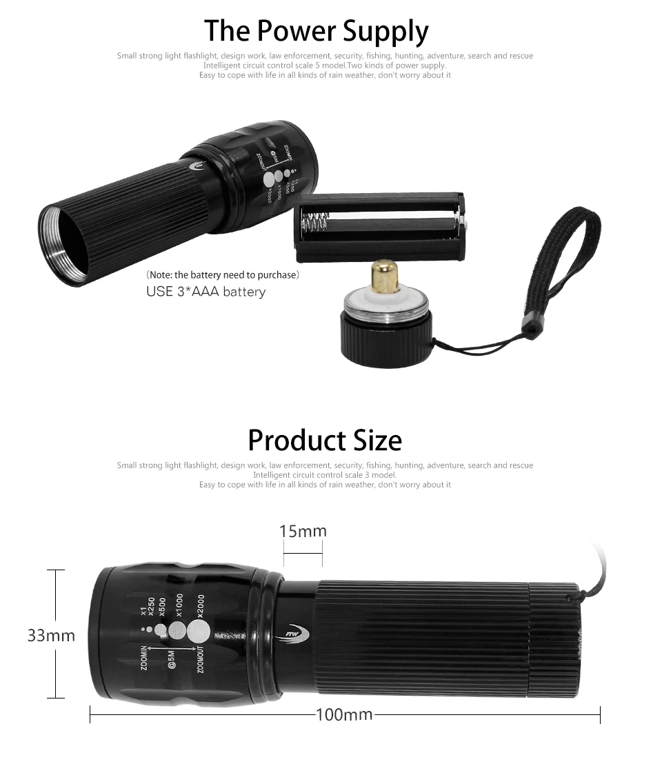 Sale FTW Bicycle Light 7 Watt 2000 Lumens 3 Mode Bike Q5 LED Bike Light lights Lamp Front Torch Waterproof lamp + Torch Holder BL000 5