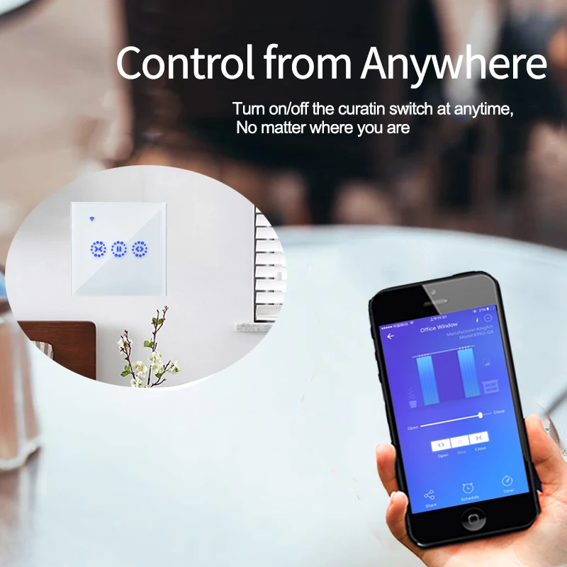 curtain switch remote control by APP