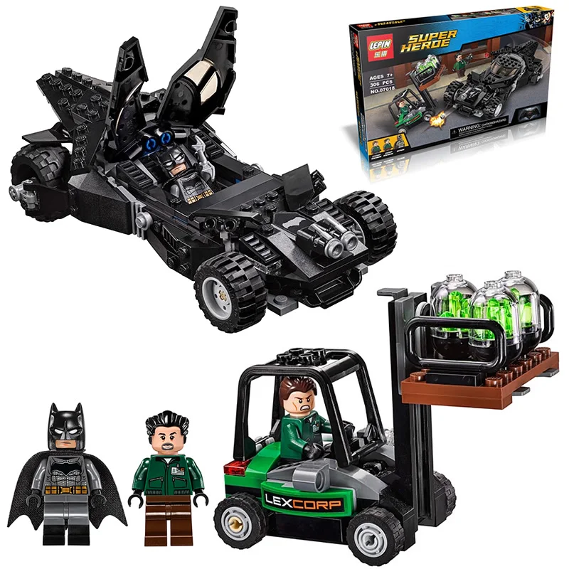 font b LEPIN b font Super Heroes Kryptonite Interception Batmobile Building Block Set Batman 2