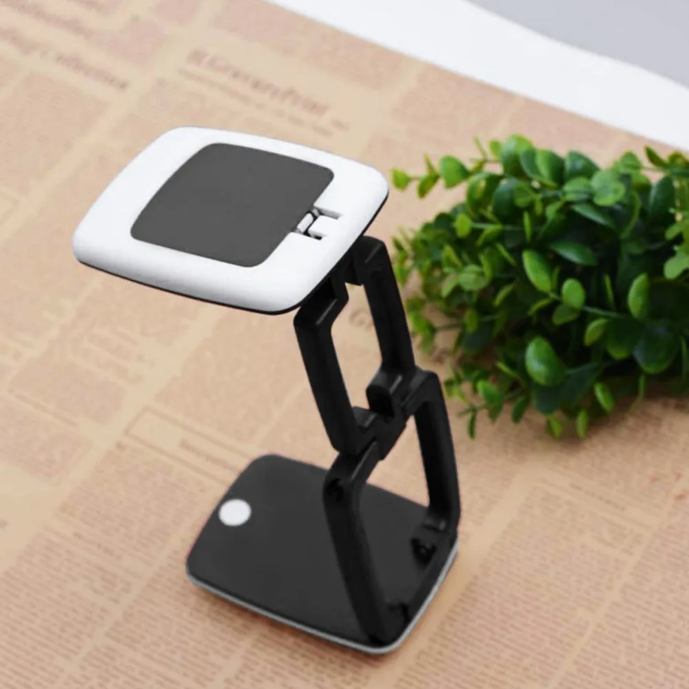 

Foldable Desktop Magnifier Lamp Battery Powered Magnifying Glass 3X Magnification Adjustable LED Lights Reading Aid Magnifier