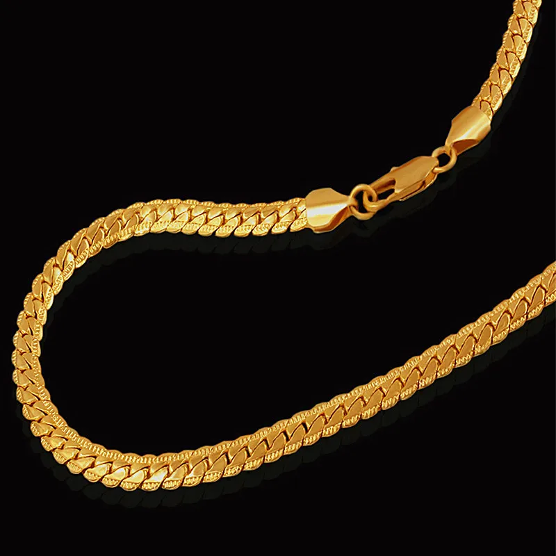 Brand Gold Color Vintage Choker Snake Chain Necklace 7 MM ... (800 x 800 Pixel)