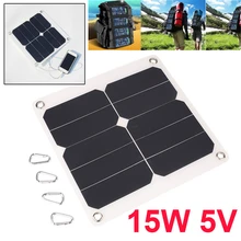BCMaster Portable 15V 5W Solar Panel Power Bank DIY Mobile Phone Charger Panel Portable Climbing Solar Panel