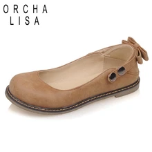 ORCHA LISA/милые туфли с бантом на плоской подошве, с бантом, с ремешком, с заклепками, с круглым носком, милые женские туфли на плоской подошве, весна-лето, кожаные туфли вечерние туфли для танцев