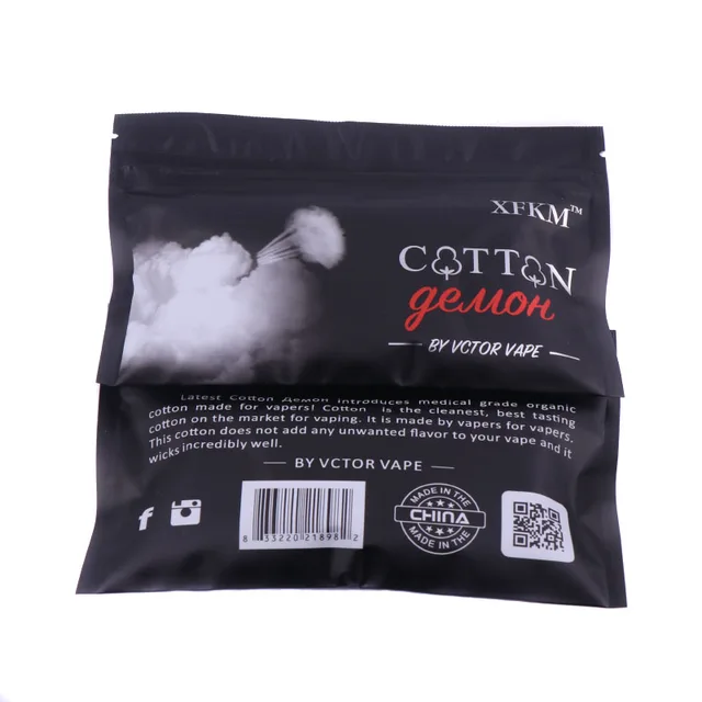 Original XFKM organic cotton vape better than cotton for Ecigarette rebuildable RDA RBA DIY atomizer vapor cotton 1