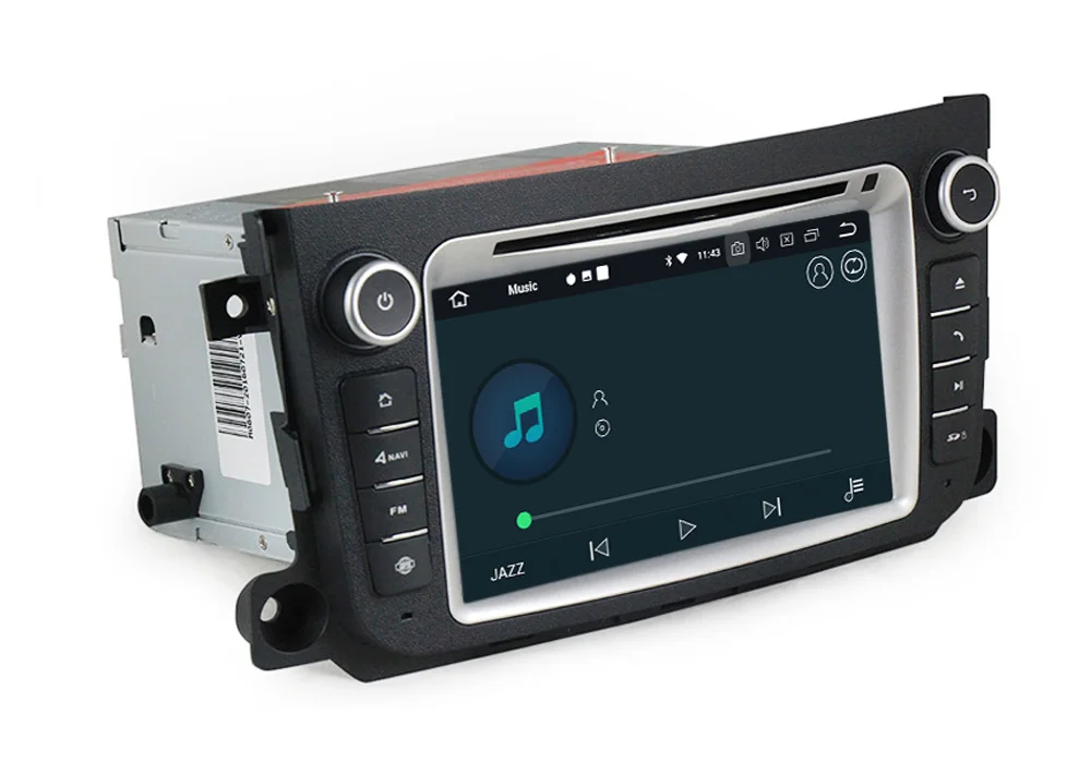 Top 2 din PX5 Android 8.0 car radio dvd multimedia gps navigation for Mercedes/Benz Smart Fortwo 2011 2012 2013 2014 4GB+32GB WIFI 6