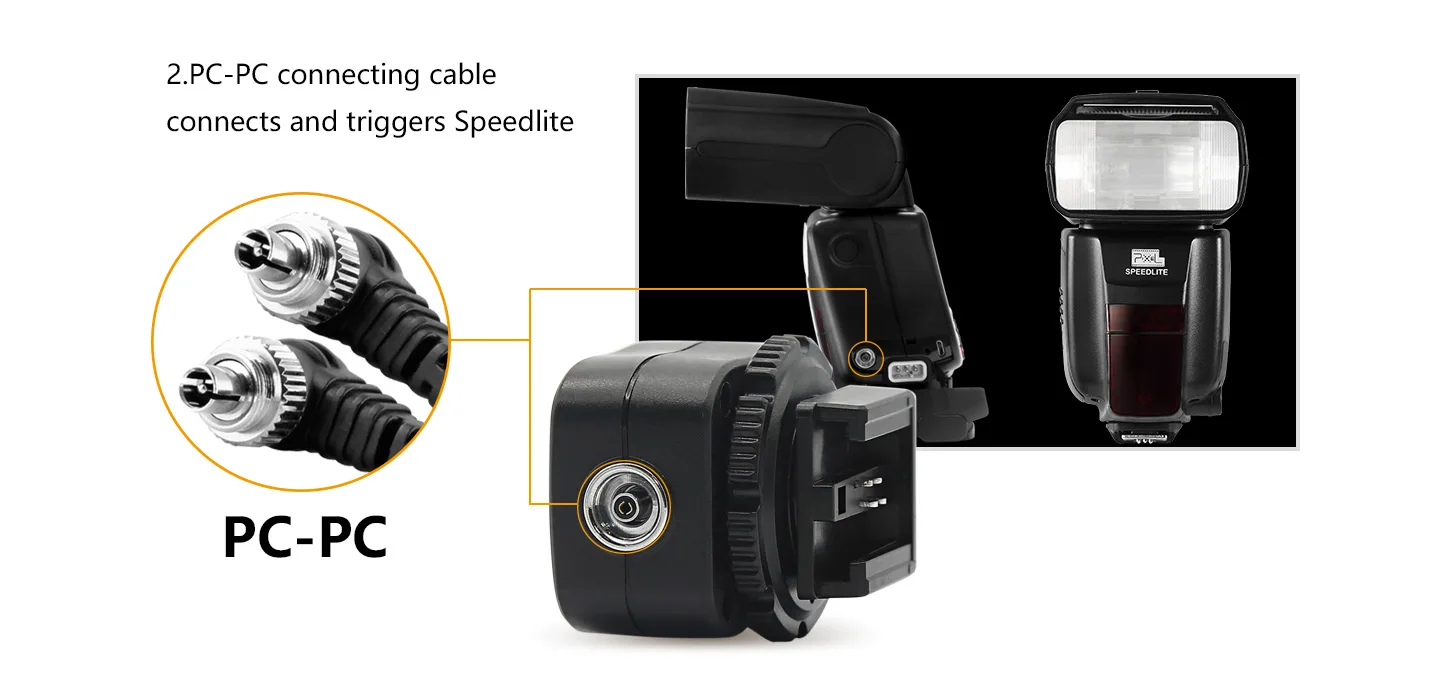 Pixel TF-336 ttl адаптер Горячий башмак конвертер с ПК порт конвертеринг для sony нормальный горячий башмак камеры использовать Mi Горячий башмак вспышки