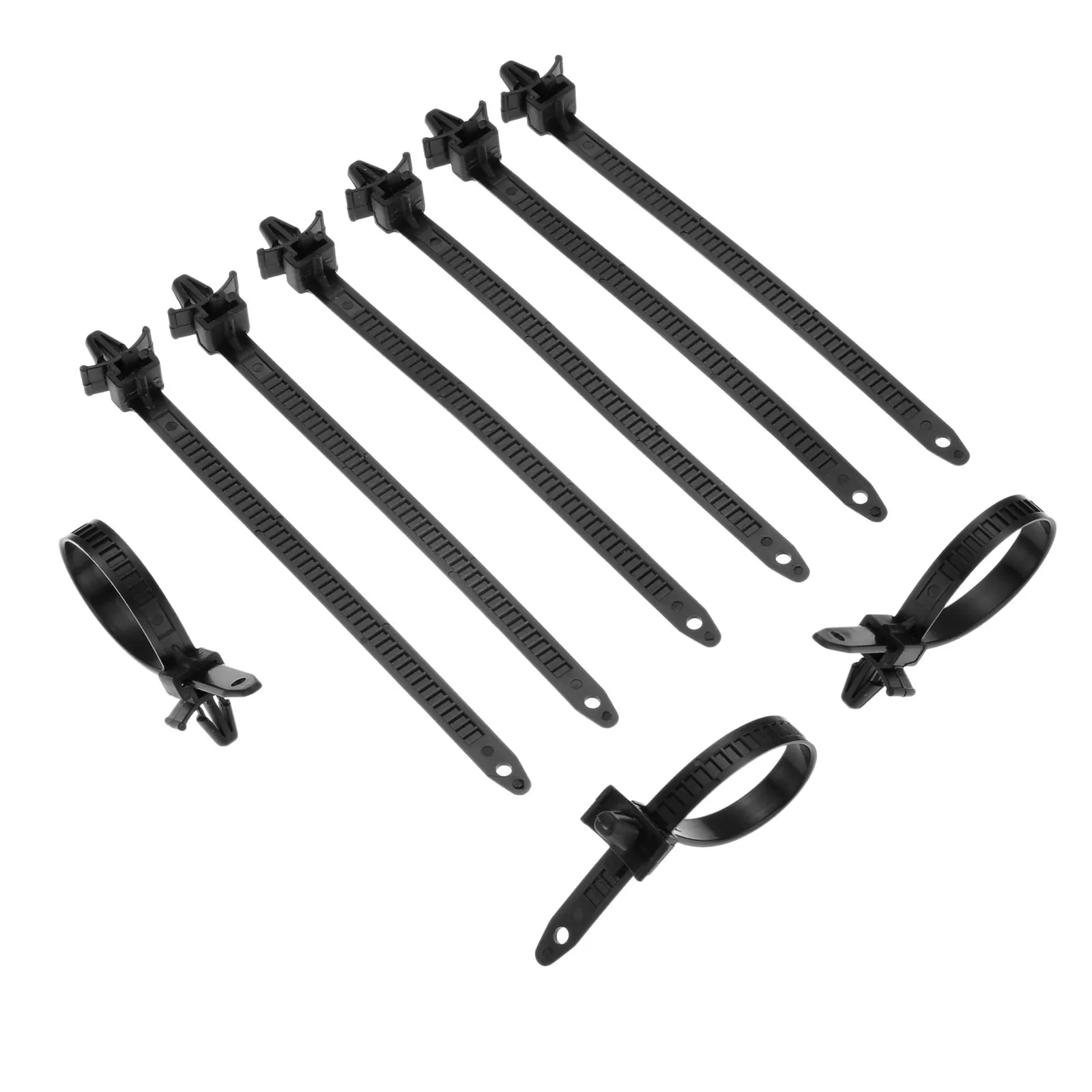 30Pc Car Mount Wire Tie Clips Releasable Nylon Tie Wrap Cable Bund Wire