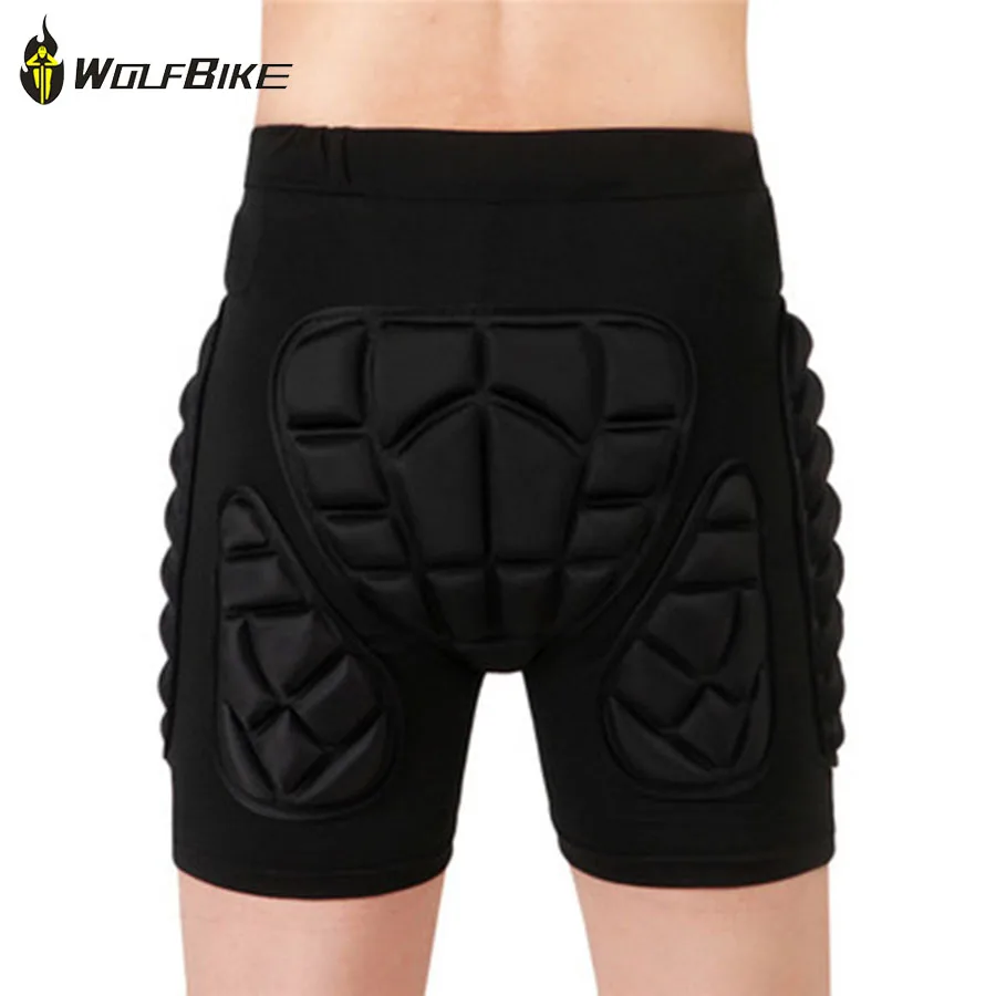 WOLFBIKE Protective Hip Cycling Pad Padded Shorts Skiing Skating