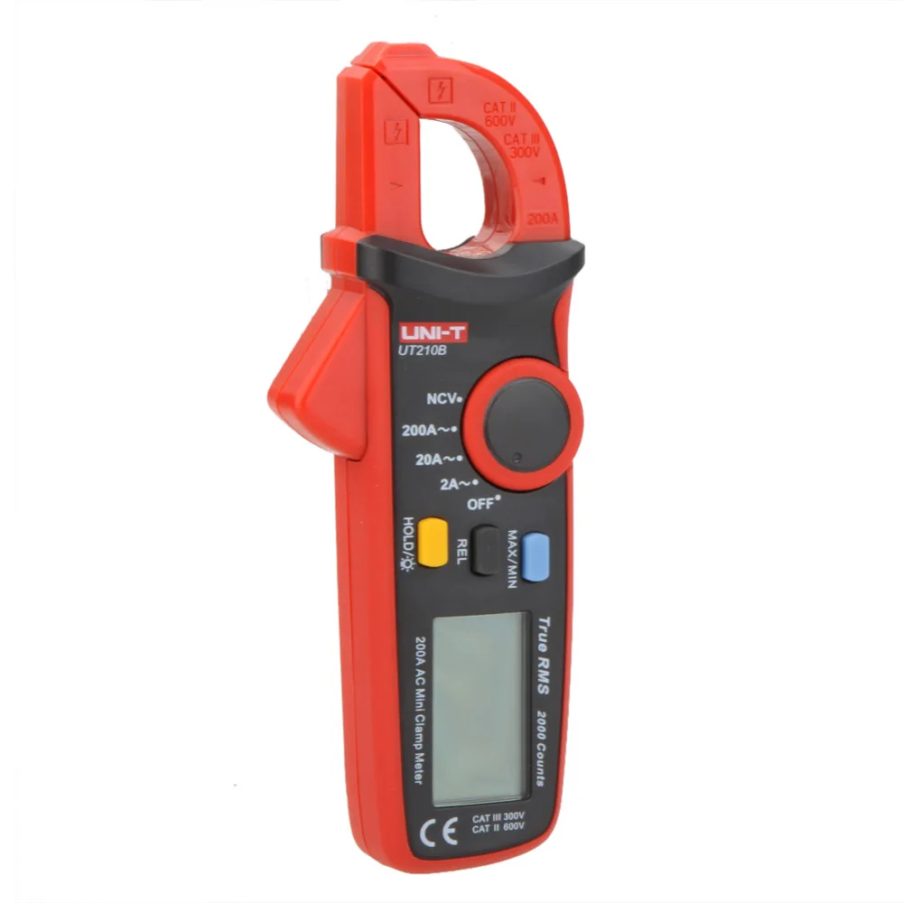

UT210B AC Current Pliers Mini Amperometric Clamp Meter Digital Ammeter Clamp Meters with True RMS NCV Tester LCD Backlight
