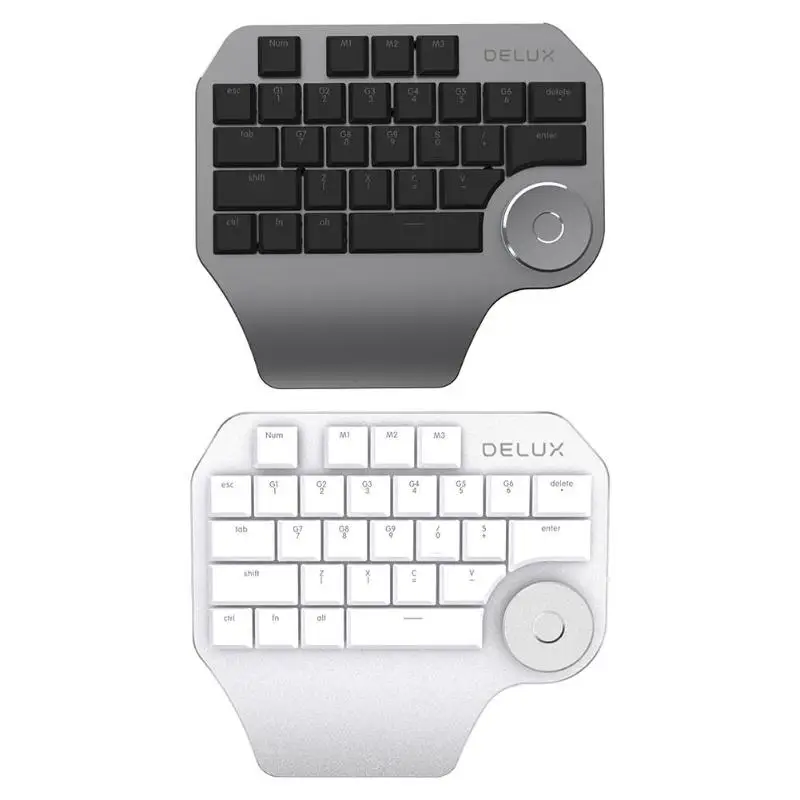 

Delux T11 Keyboard Wired Keyboard Backlight Design Mechanical Keyboard Drawing Keypad for Wacom Windows Mac Design Software