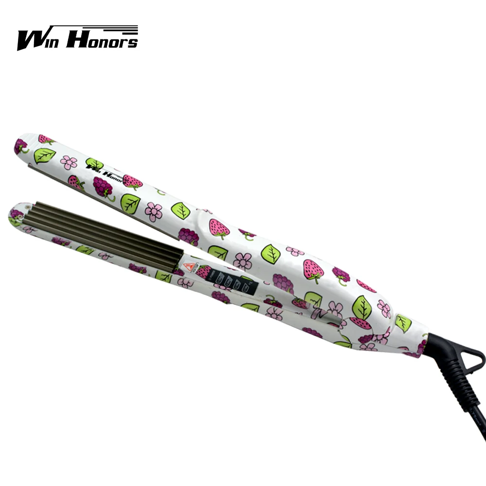 Waving Iron Purple Высокое качество электрическая волна выпрямитель для волос Выпрямление гофрированного железа щипцы для волос кукурузная пластина Инструменты для укладки - Цвет: Waving Iron Purple