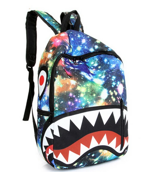 bookbag with teeth
