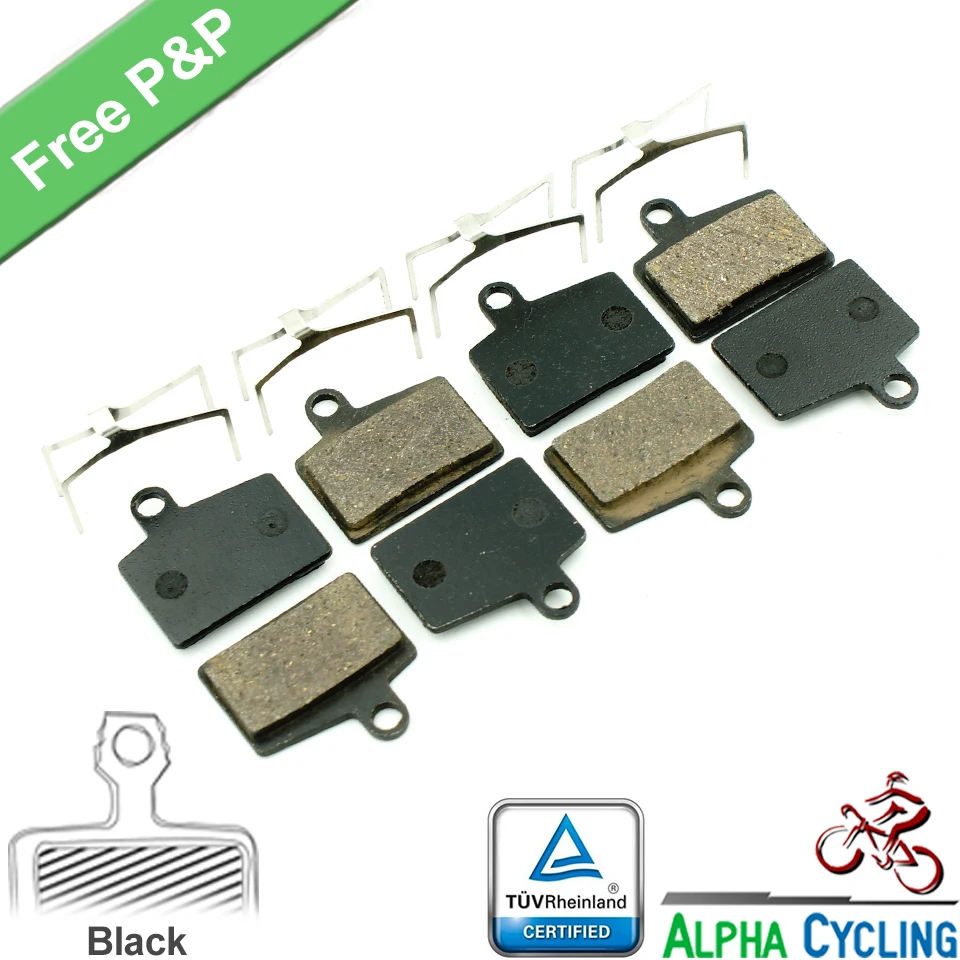 

Bicycle Disc Brake Pads for Hayes Dyno, Stroker Ryde Disc Brake, 4 Pairs, Resin Black Class