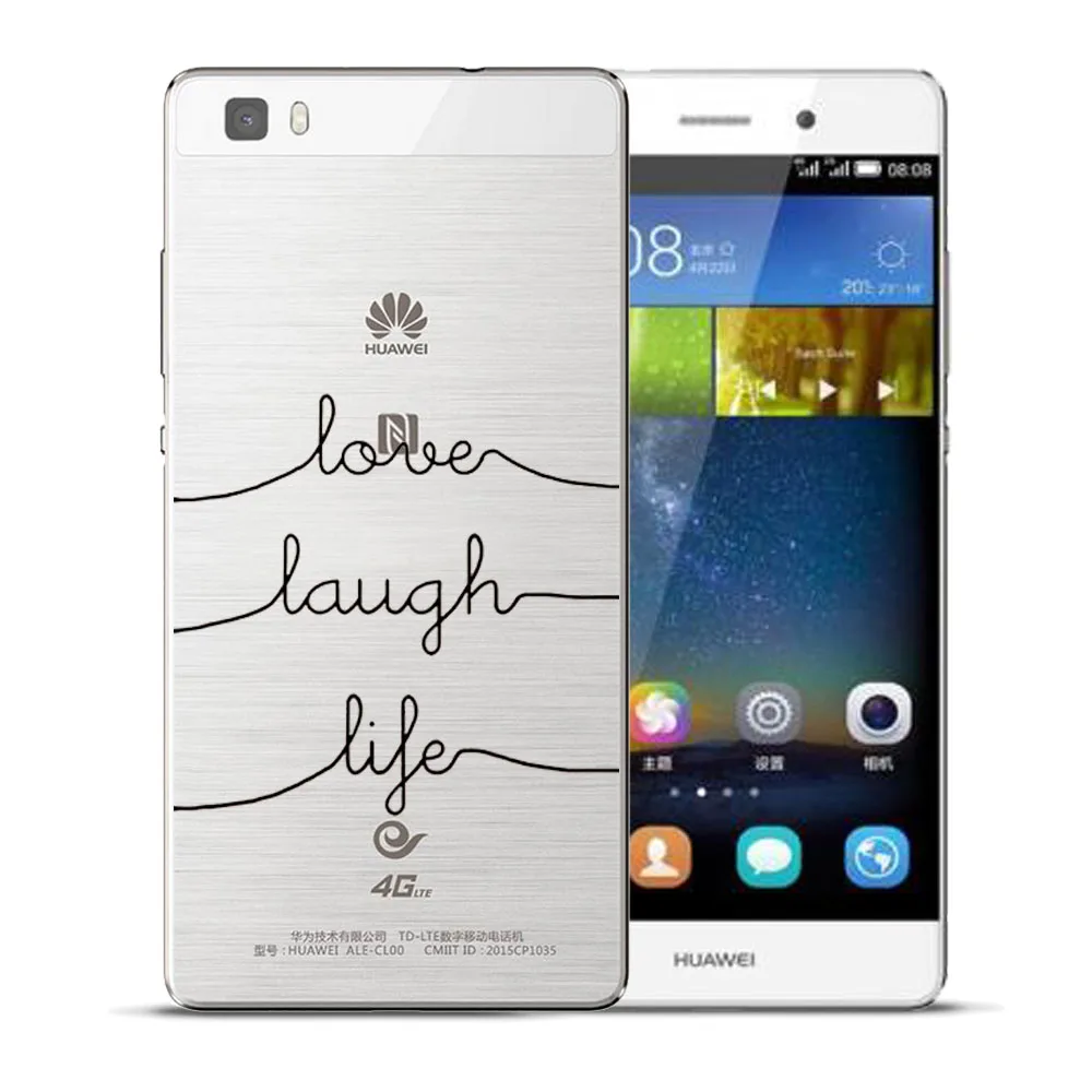 Любовь Смех случай жизни для Coque huawei P8 P9 P10 P20 P30 Lite плюс Коврики 10 Pro Y5 Y6 II y3 Y7 2017 Honor 9