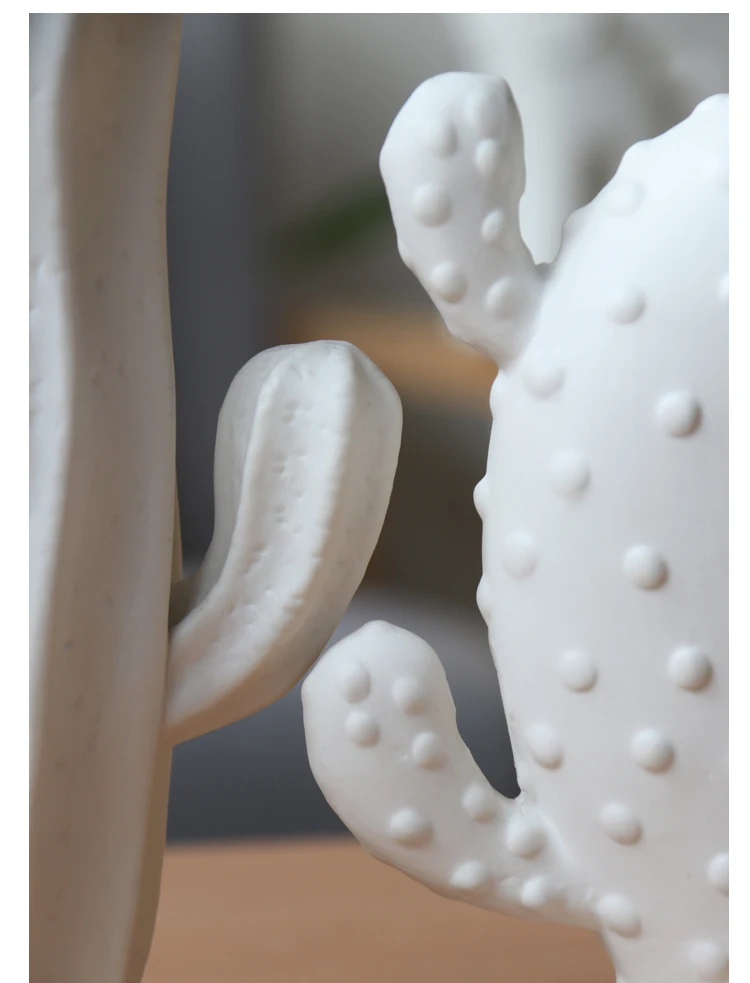 1 шт. белая керамическая статуя кактуса Матовый фарфор кактусы орнамент Рождество Домашний Декор статуэтки лучший подарок для свадьбы