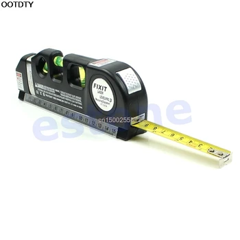 

Multipurpose Level Laser Horizon Vertical Measure Tape Aligner Bubbles Ruler 8FT