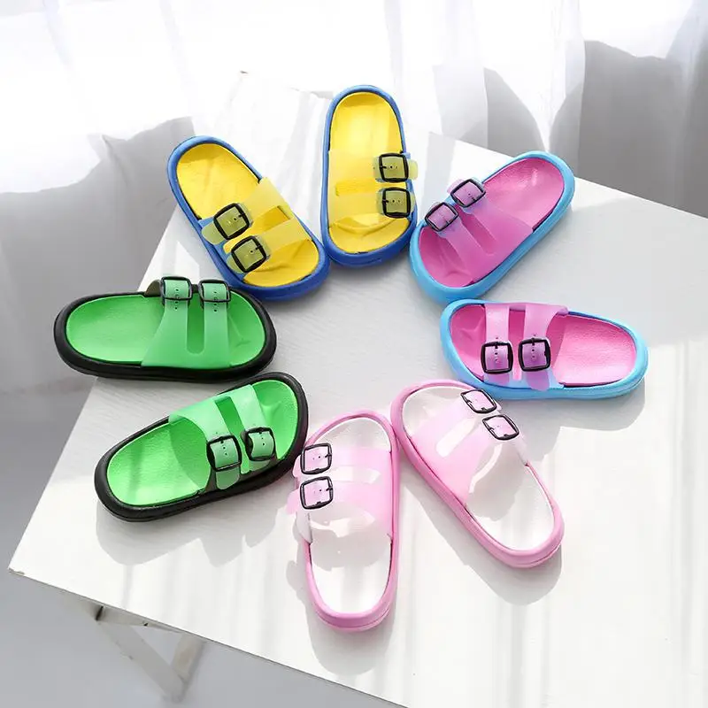 

summer Children Slippers For Boys Girls Beach Sandals Baby House Slippers Home Flat Flip Flop kids Non-slip Korea Casual Shoes