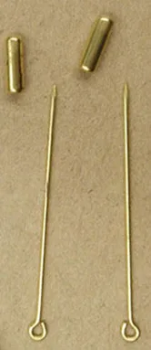 BoYuTe 100 шт 50 мм 70 мм длина булавка брошь металлические латунные шпильки 5 цветов с покрытием Diy ювелирных изделий - Цвет: 50MM Raw Brass