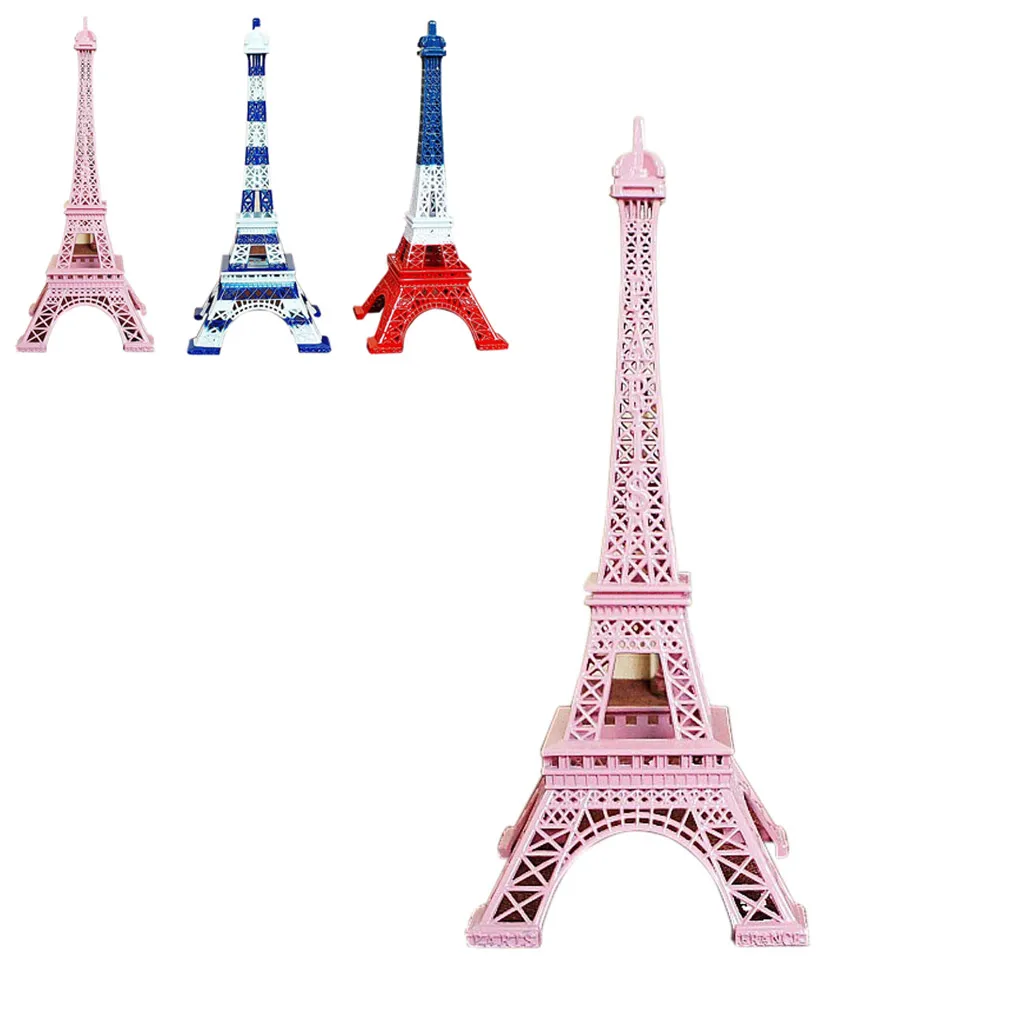 Новые яркие Франция с оригинальными рисунками "Парижская башня модель украшения дома металлическая модель 18/25 см