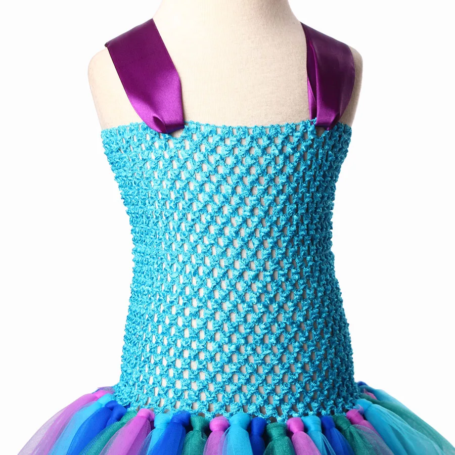 Fancy Peacock Tutu Dress for Girls Princess Baby Peacock Ball Gown Girls Birthday Party Cosplay Vestidos Children Clothing (6)