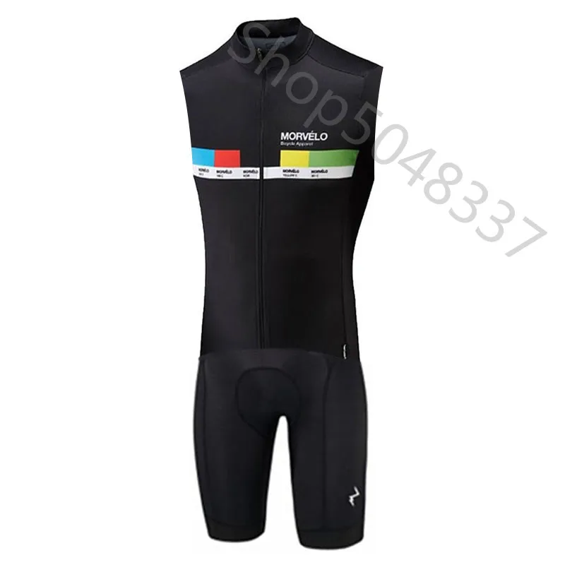 20 Триатлонный обтягивающий костюм Morvelo Pro велосипедные наборы Ropa Ciclismo Велосипедное трико одежда мужская велосипедная безрукавка Джерси гидрокостюм - Цвет: 20