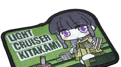 Патч знак Kantai Collection LIGHT CRUISER KITAKAMI вышивка аппликация сумка на руку рюкзак жакет