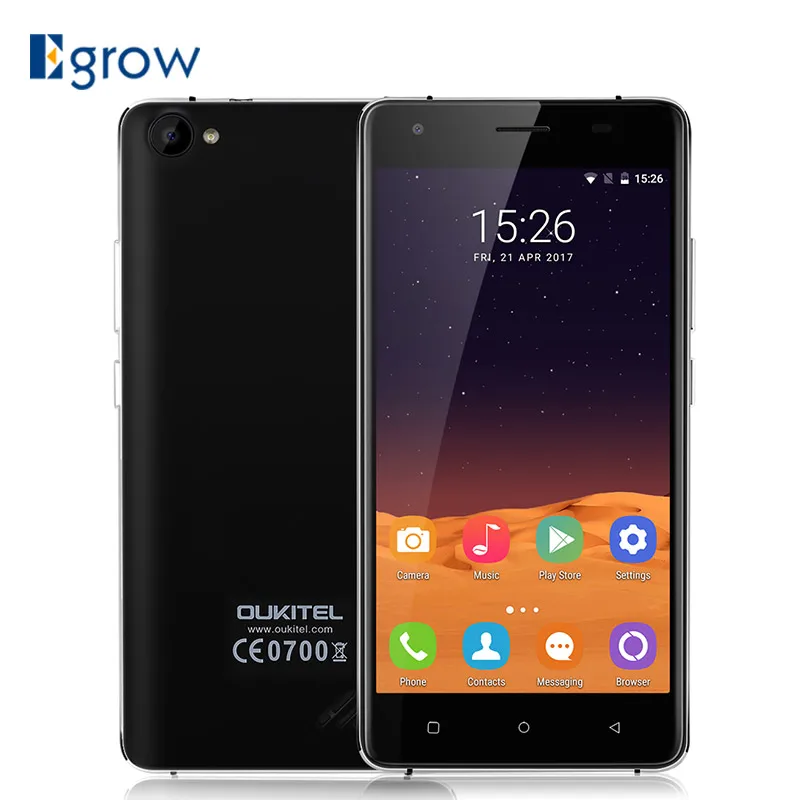 Original Oukitel C5 MTK6580 Quad Core Android 7.0 Mobile Phone 5.0 Inch Cell Phone 2G RAM 16G ROM Unlock 3G Smartphone