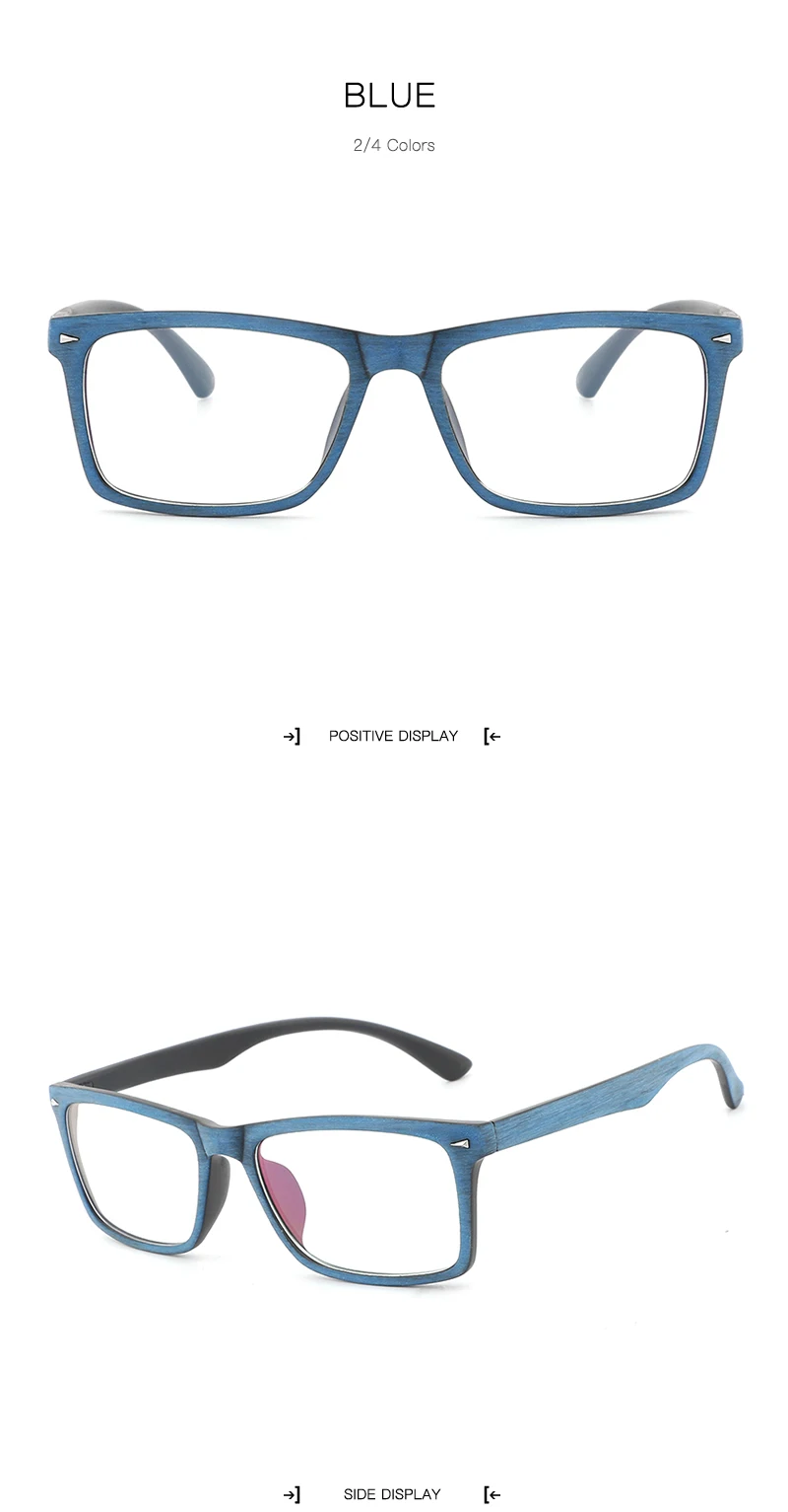 HDCRAFTER Ретро оправа очки женские очки унисекс деревянный узор оптические очки для мужчин