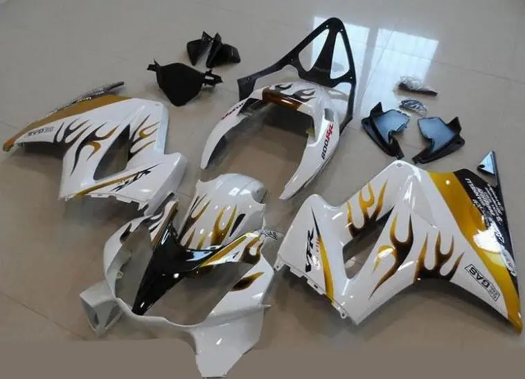 

New Motorcycles ABS Fairings Kit set Fit For HONDA VFR800 2002-2012 VFR 800 02 03 04 05 06 07 08 09 10 11 12 custom golden Flame