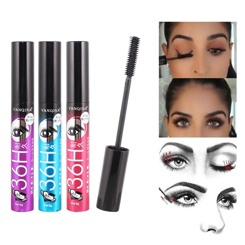 

3D Fiber Silk fiber lash Mascara Long Black Lash Eyelash Extension Long Curling Waterproof Smudge-proof Eye Makeup Tool