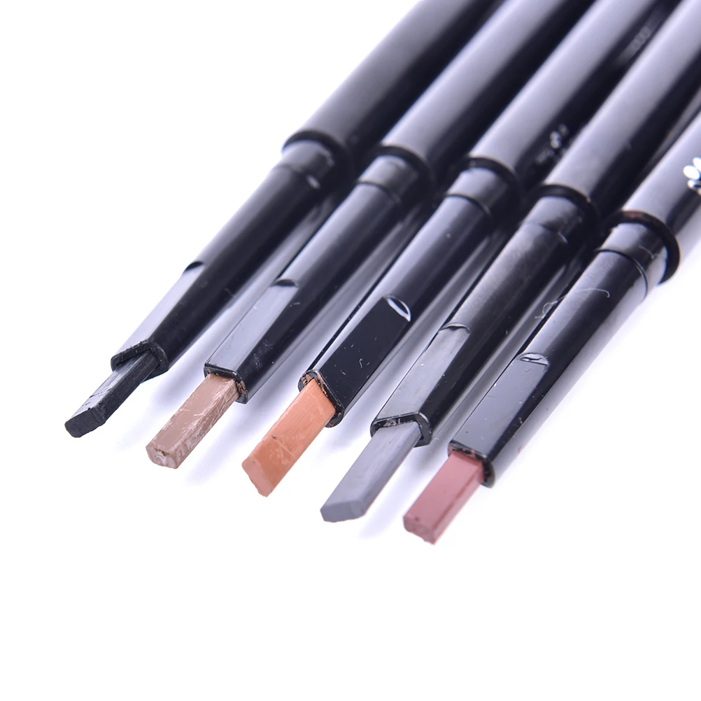 

1Pc Waterproof Eye Brow Makeup Cosmetic Long Lasting Eyebrow Pen Pencil Black Light Coffee Brown Gray Dark Coffee Color