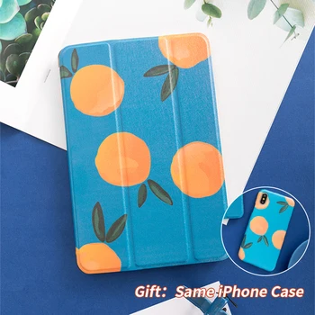 

Orange Magnet PU Leather Cover Protective Shell Skin For iPadPro9.7" 10.5 12.9 Air Air2 Mini 1234 Tablet Case For New ipad9.7