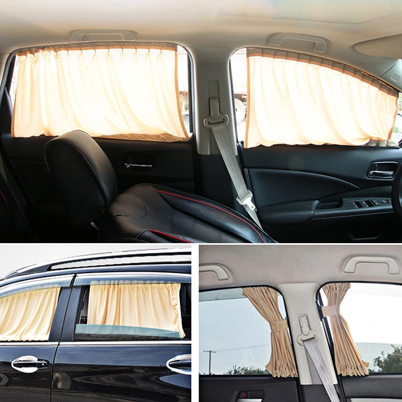 2pcs Rear Side Auto Window Curtains Blinds Car Window 2pcs Rear Side Auto Window Curtains Blinds Car Window