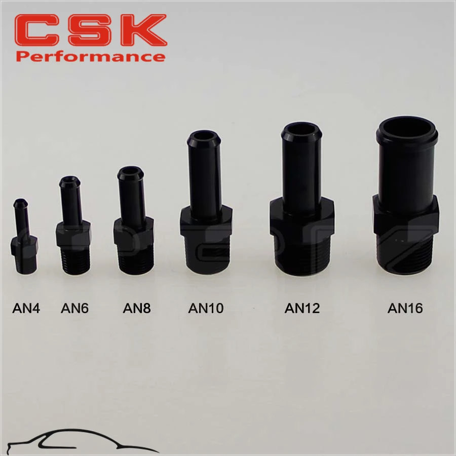 4pcs Aluminum 1 2 Npt Male Straight To 5 8 Hose Barb Nipple An10 Fitting Black An10 Fitting An10 Fitting Blackfitting An10 Aliexpress