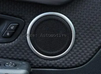 

For BMW 2 Series F45 F46 218i 2015-2017 Car Accessories ABS Chrome Door Speaker Decoration Ring Trim 4pcs