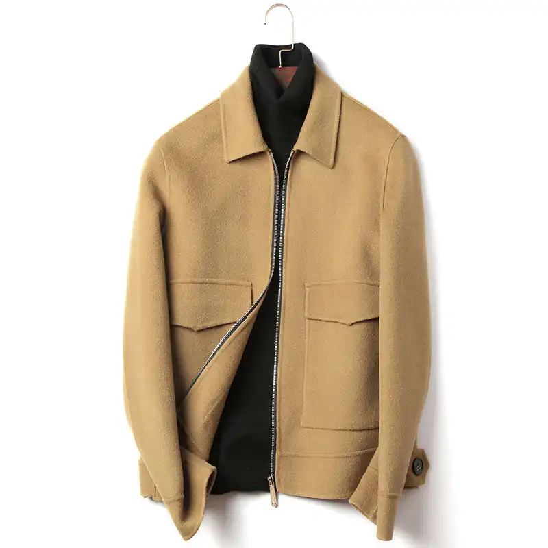 Zipper wool jacket Clearance